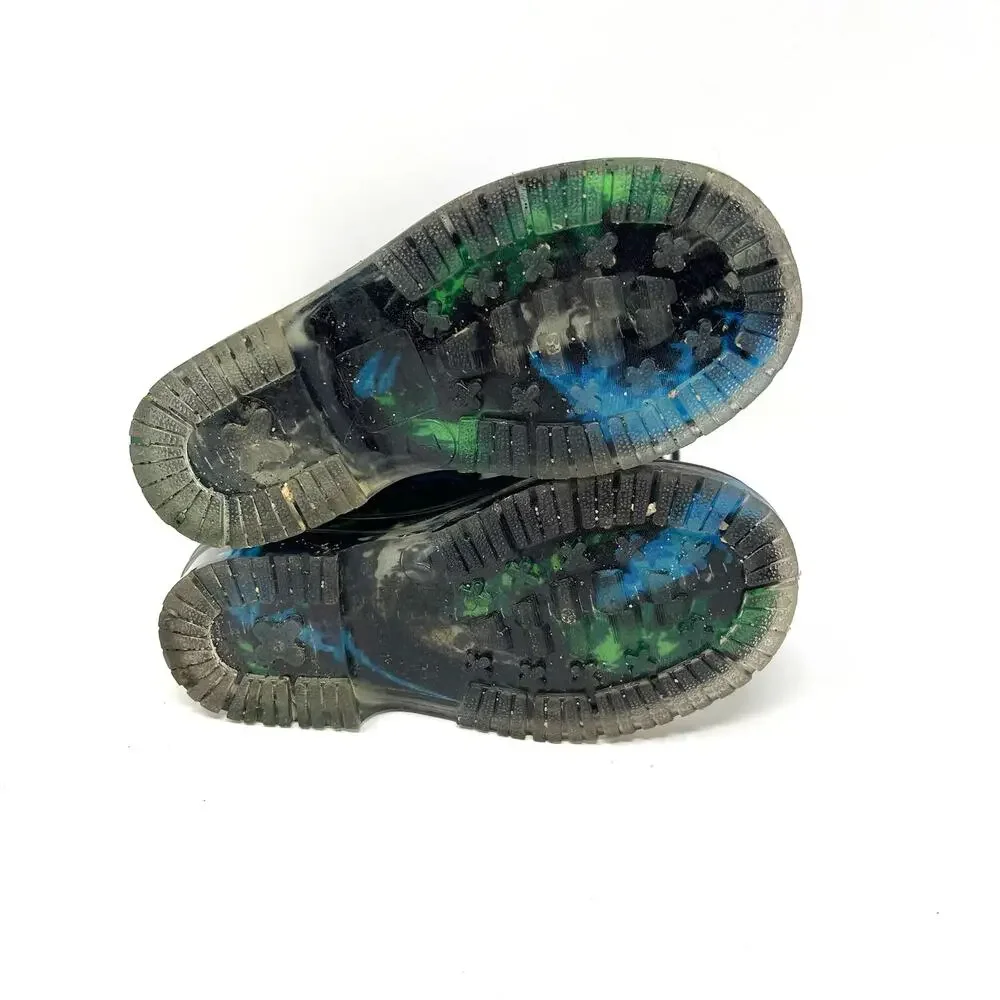 Jelly Beans Dinosaur Rain Boots‎ Black Youth Size 7